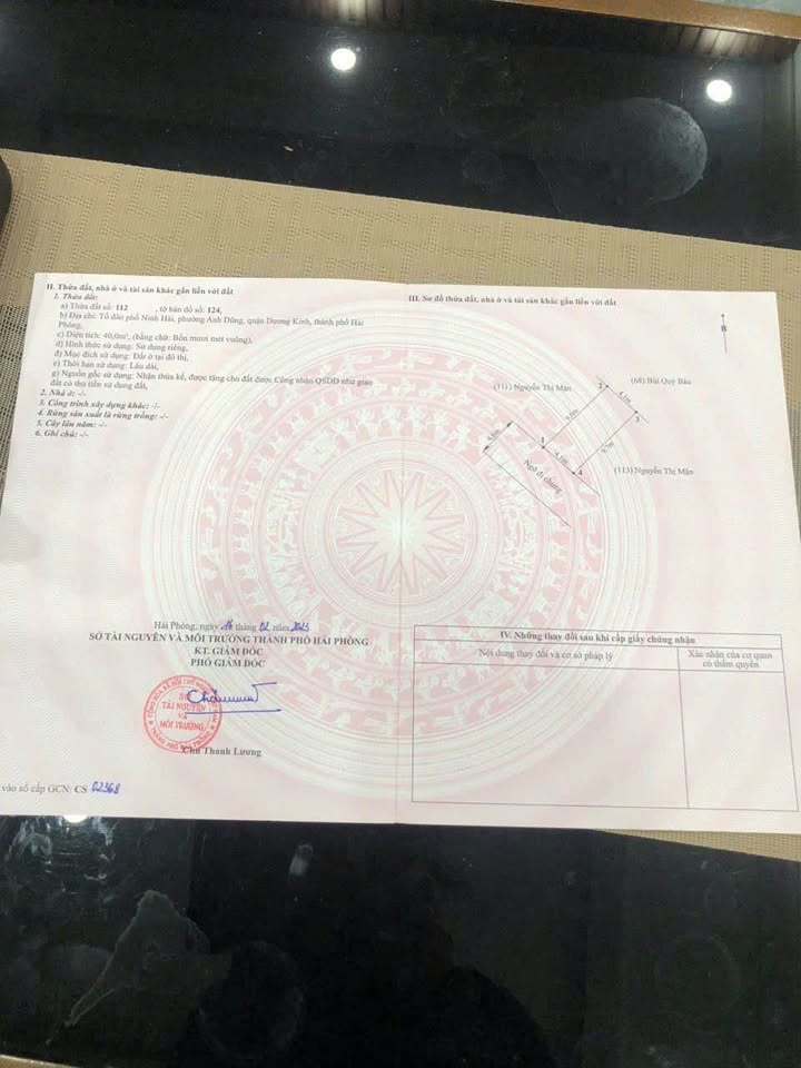 Bán nhà 2 tầng, 40m2, 2 mặt tiền 4,1m, ngõ ô tô 5m tại Hải Phòng