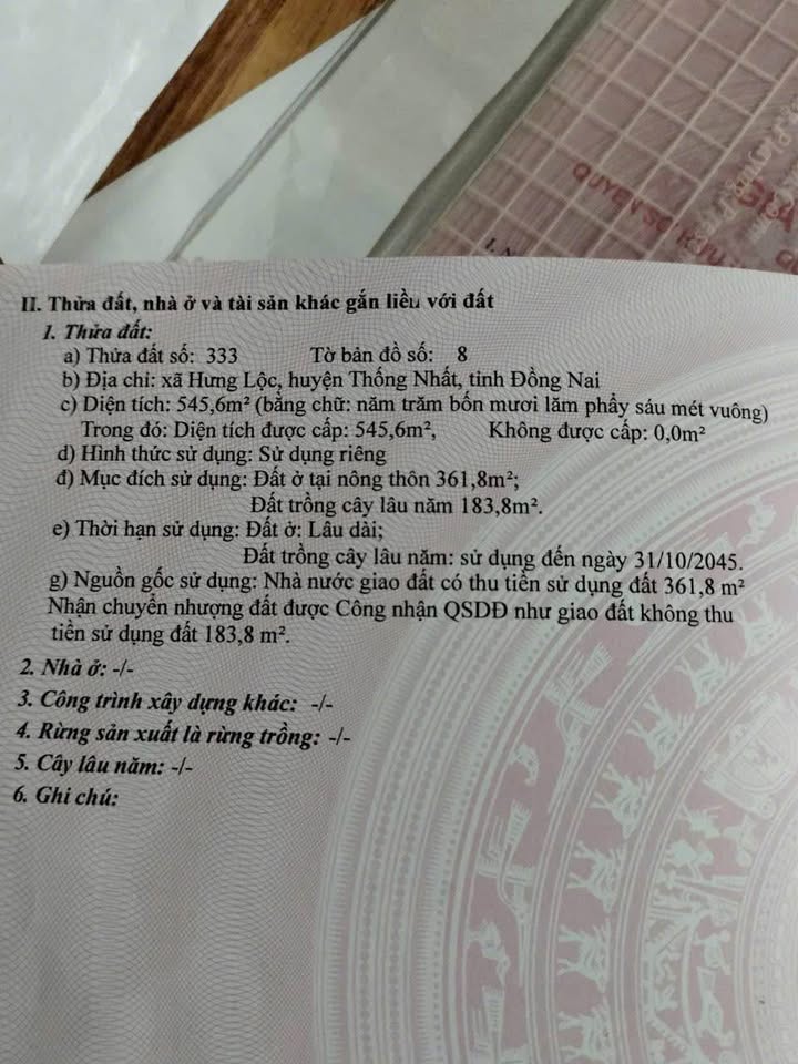 Đất Vàng Hưng Lộc 600m² thổ cư, lời cao cho nhà đầu tư