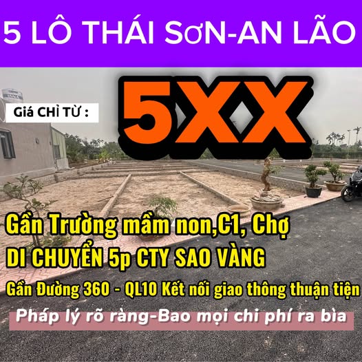 Đất Kiến An 5 lô xinh xinh, view thoáng, ô tô tới tận nơi