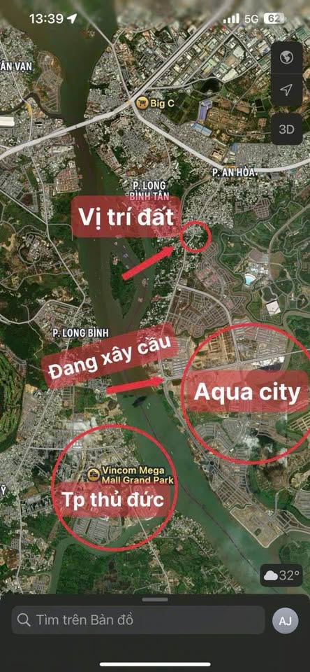 Mảnh đất vàng mặt tiền Ngô Quyền, Biên Hòa - Giáp sông, tiềm năng kinh doanh vô hạn