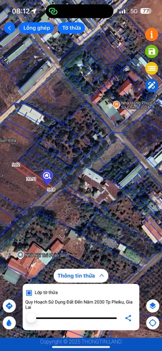 Cơ hội sở hữu một lô đất vuông vắn, siêu đẹp tại hẻm chính, khu vực nhà hàng chim to dần