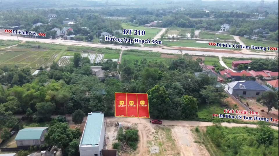 Đất nền F0 Tam Dương đầu tư ngay, sinh lời liền tay