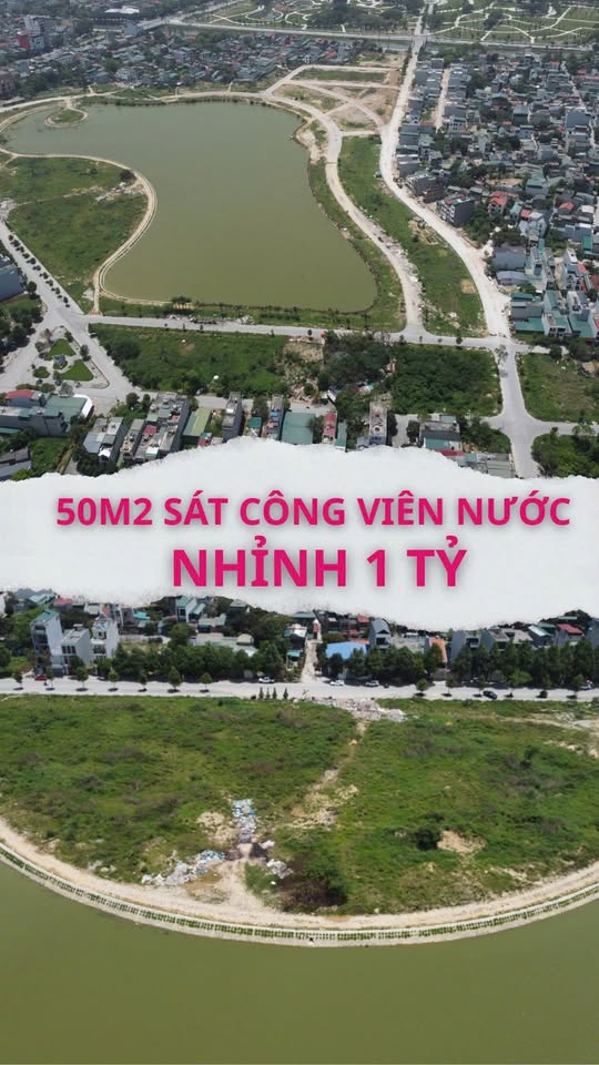 Bán đất 50.6m² sát Công viên nước Đông Hương, giá 1,3 tỷ