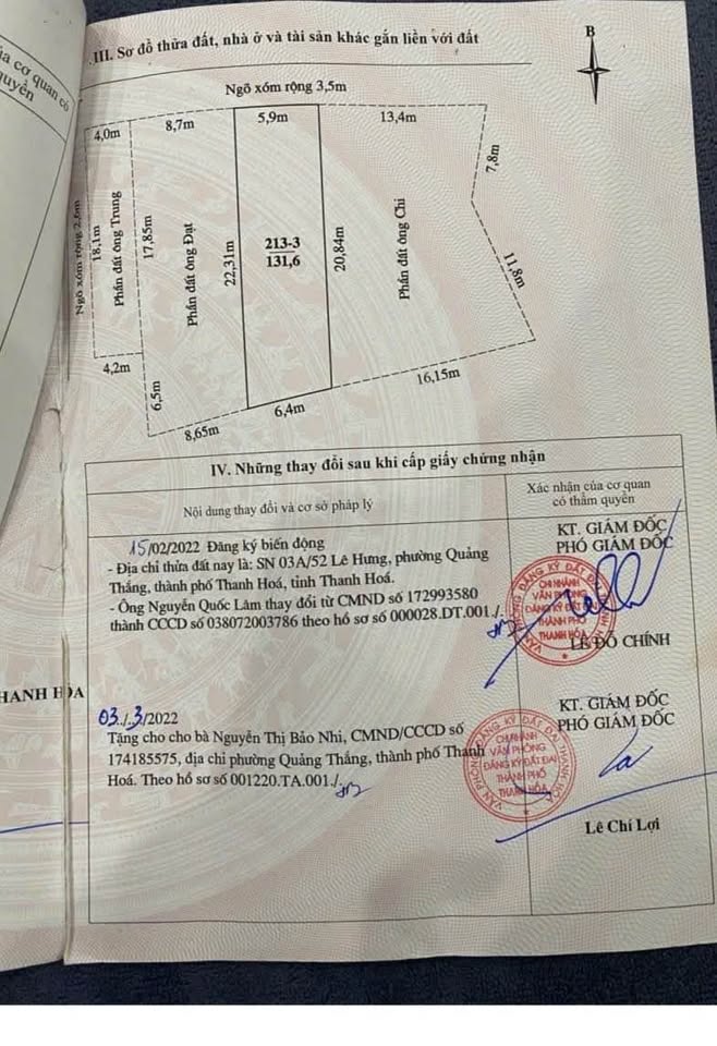 Bán đất tặng nhà mái bằng, đường ô tô tại phường Quảng Thắng, thành phố Thanh Hóa