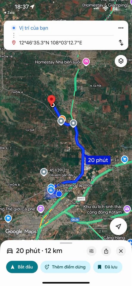 Đất thị trấn Eapốk, giá hời, sổ sẵn, gần phố