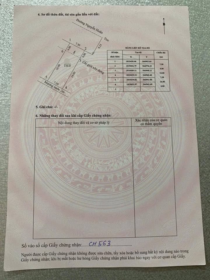 Cơ hội sở hữu ngay lô đất mặt tiền cực đẹp trên đường Nguyễn Huân, Thừa Thiên Huế