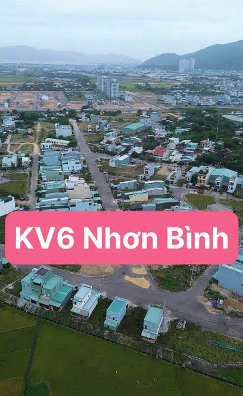 Bán đất mặt tiền đường D7, Nhơn Bình, Bình Định 97,5m² vuông vức, hướng Tây Nam