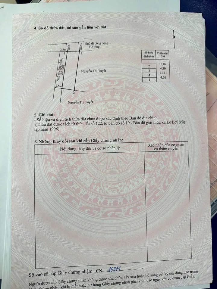 Bán đất 58m2 mặt tiền 4,2m tại Tràng Duệ, Hải Dương, ô tô đỗ cửa