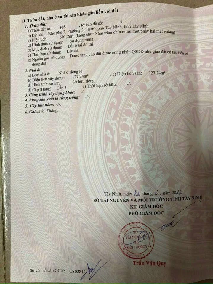 Đất vàng Tây Ninh - Mặt tiền Ngô Gia Tự, kinh doanh đỉnh, thổ cư hết đất