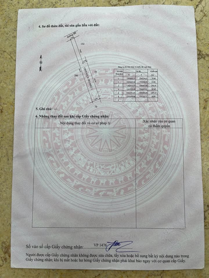 Cơ hội sở hữu mảnh đất vuông vắn, nở hậu tài lộc tại Huyện Gò Dầu, Tỉnh Tây Ninh