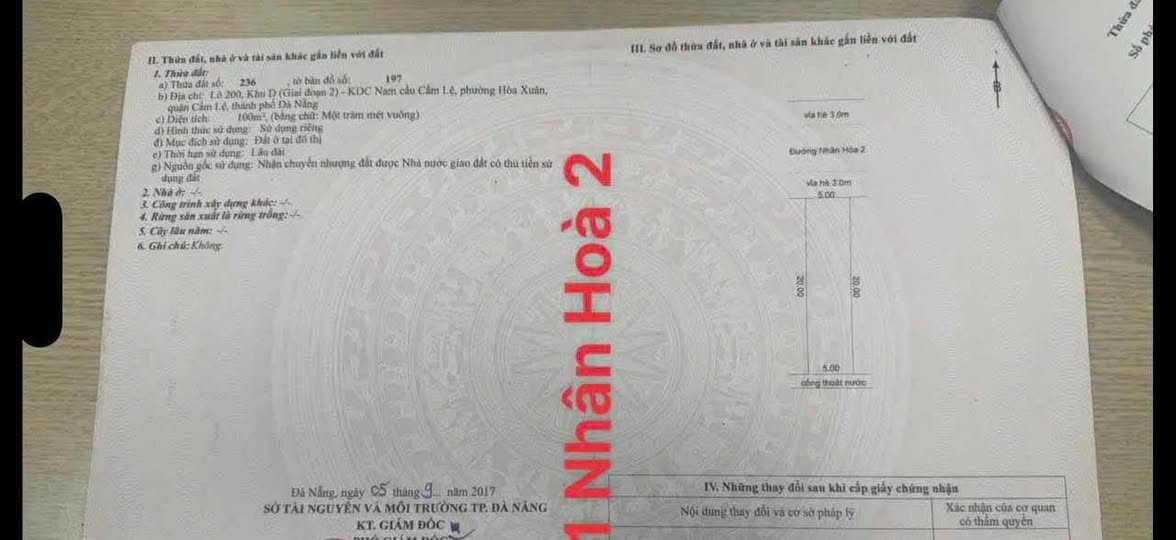 Bán nhà Nhân Hòa 2, hướng Bắc, diện tích 100m2, giá tốt nhất thị trường