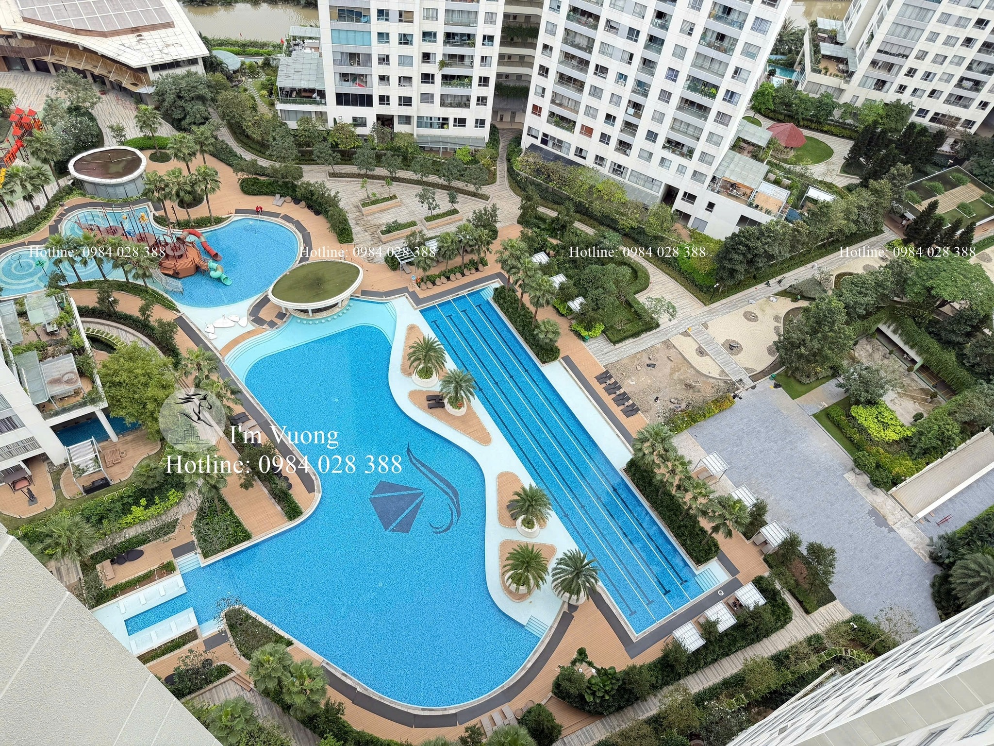 Căn hộ 2 phòng ngủ Đảo Kim Cương, ội thất sang trọng, view hồ bơi 26 triệu/tháng