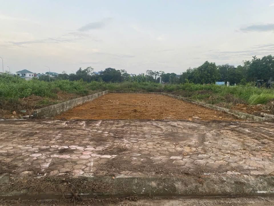 Đất nền Hòa Lạc vuông vắn, mặt tiền rộng, sổ đỏ trao tay