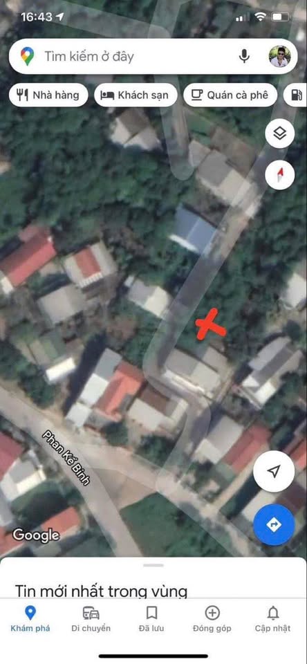 Đất kiệt ô tô Phan Kế Bính, Huế 113m2, mặt tiền 6.5m, hướng Tây - sổ hồng chính chủ