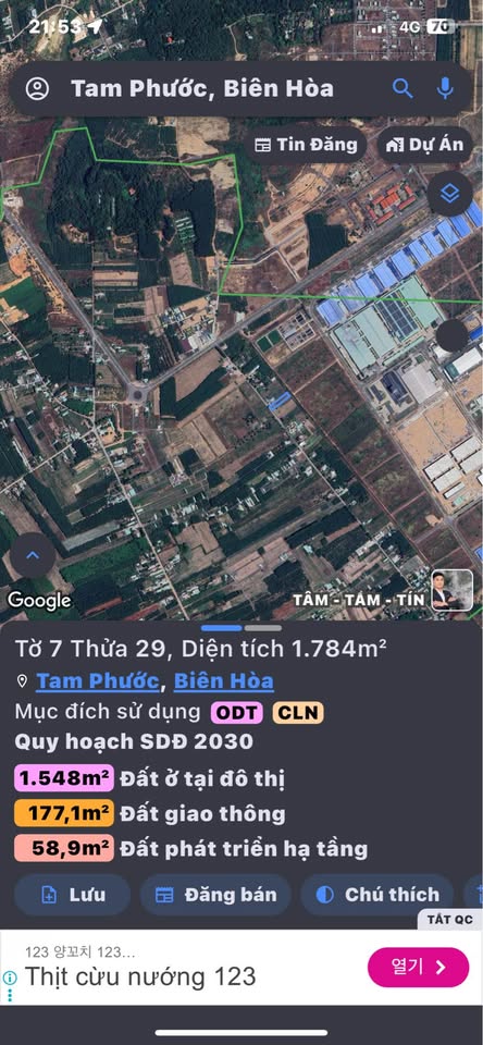 Bán đất nền tiềm năng x97m, 200m2 thổ cư, gần khu công nghiệp Giang Điền, Biên Hòa