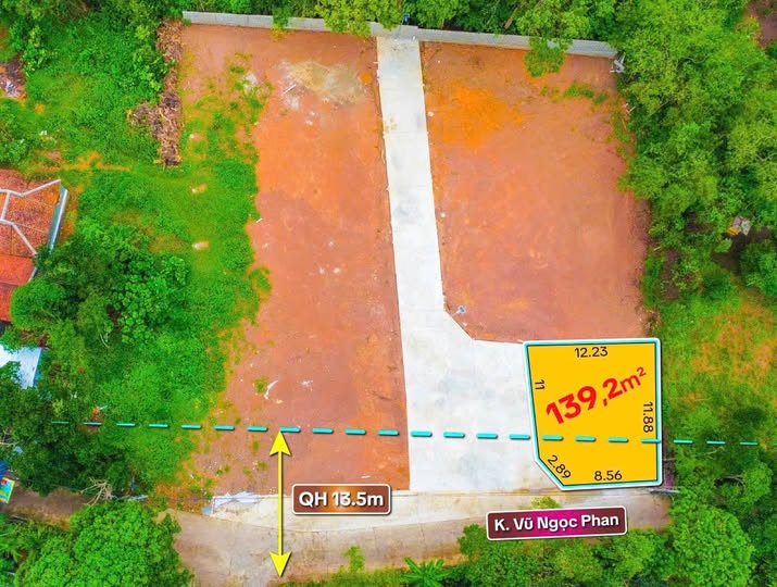 Đất vàng Vũ Ngọc Phan hai mặt tiền vuông vức, cơ hội an cư