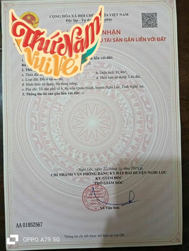 Bán đất K6 Quán Hành, gần 92m2, mặt tiền đường rộng 6m