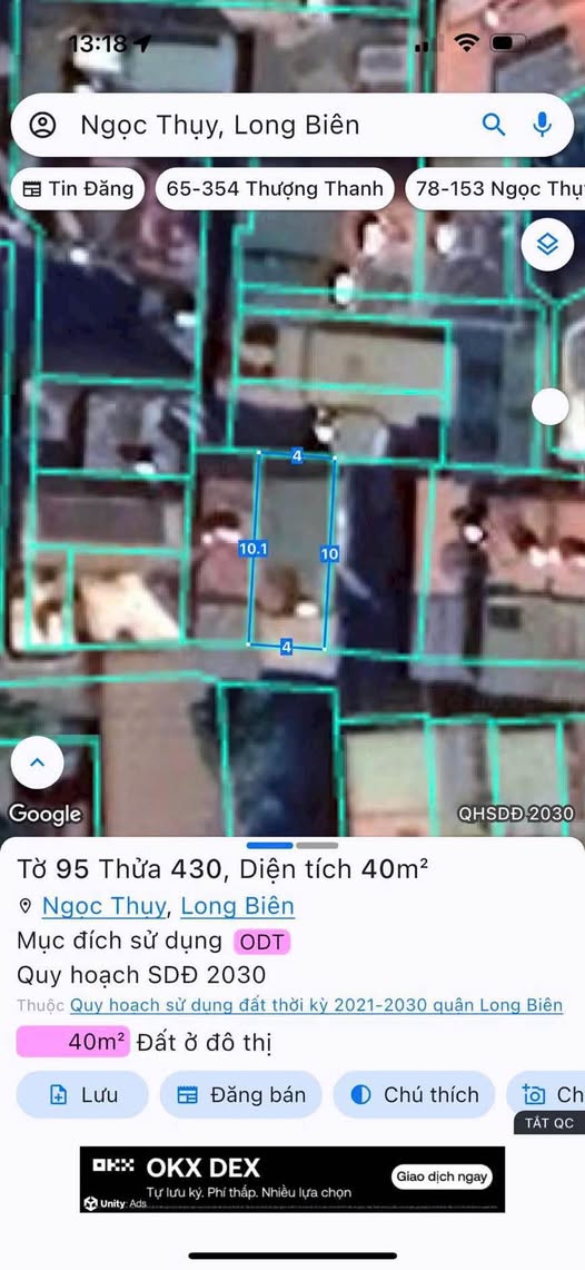 Bán đất phân lô giáo viên Ngọc Thụy, 40m2, mặt tiền 4m, gần công viên 3 Quả Đồi