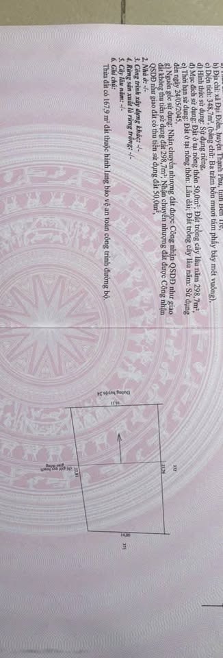 Mặt tiền Huyện Lộ 24 - Đất vàng Đại Điền, Bến Tre sẵn sổ, giá tốt