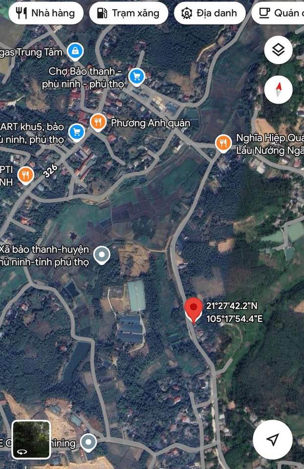 Bất động sản tọa lạc tại vị trí đắc địa thuộc Khu 8, xã Bảo Thanh, huyện Phù Ninh, tỉnh Phú Thọ