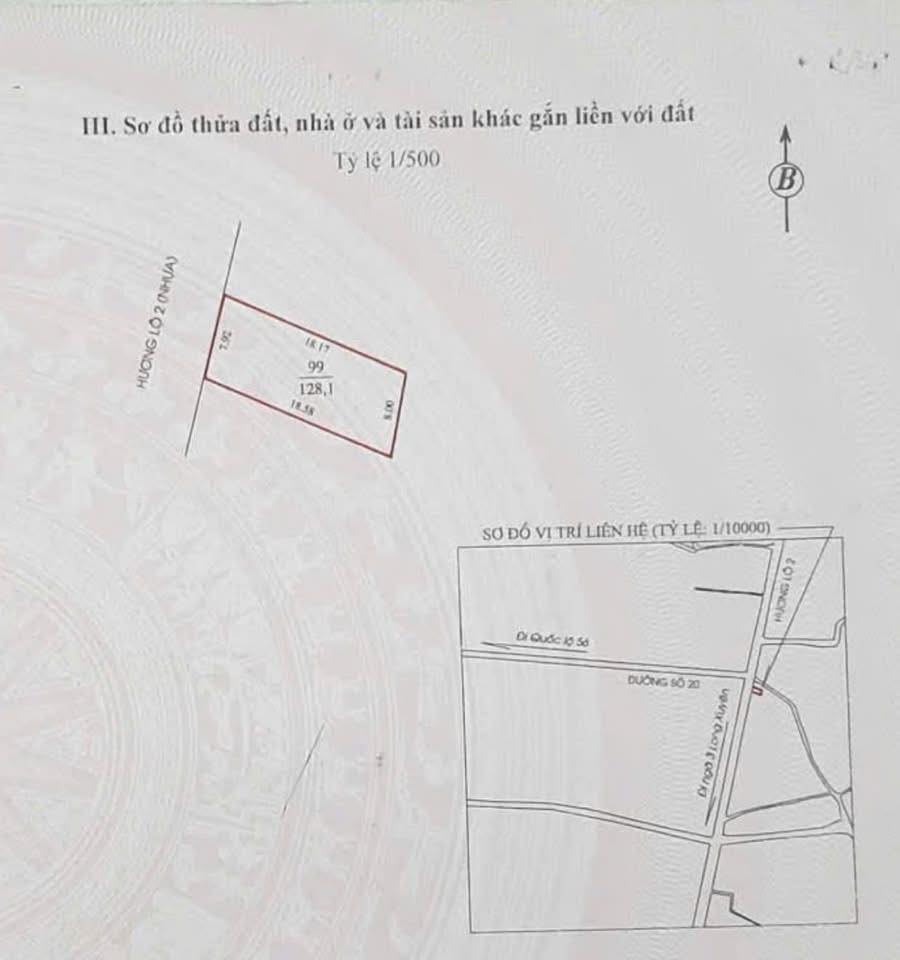 Mặt tiền Hương lộ 2 - 1,8 tỷ hốt bạc kinh doanh, đầu tư cực ngon