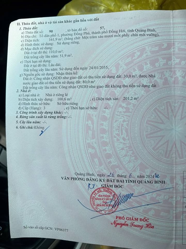 Bán nhà mặt tiền kinh doanh đường Tôn Thất Thuyết, Đồng Phú, Đồng Hới