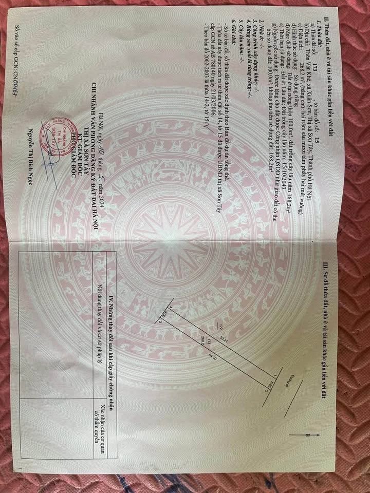 Đất vàng Sơn Tây 268m² trung tâm, đường 10m, giá hời