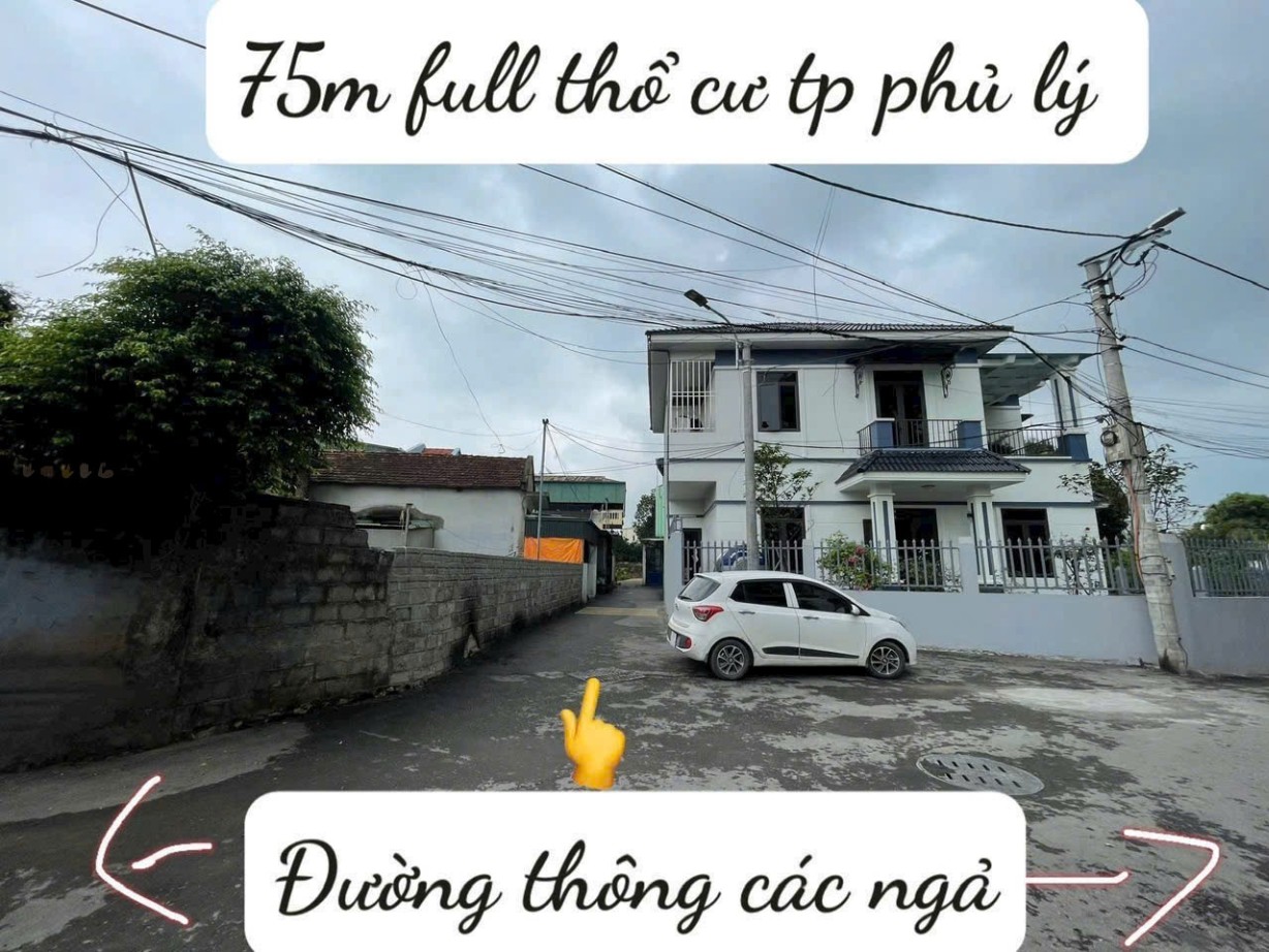 Bùng nổ lô góc 75m2 trung tâm Phủ Lý – chỉ hơn 1.3 tỷ