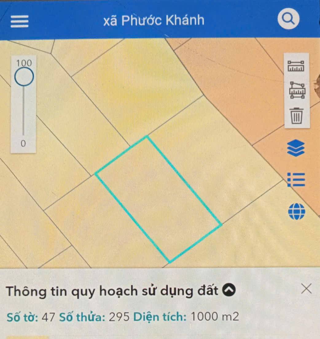Đất vườn 1000m² Phước Khánh, an cư đầu tư sinh lời