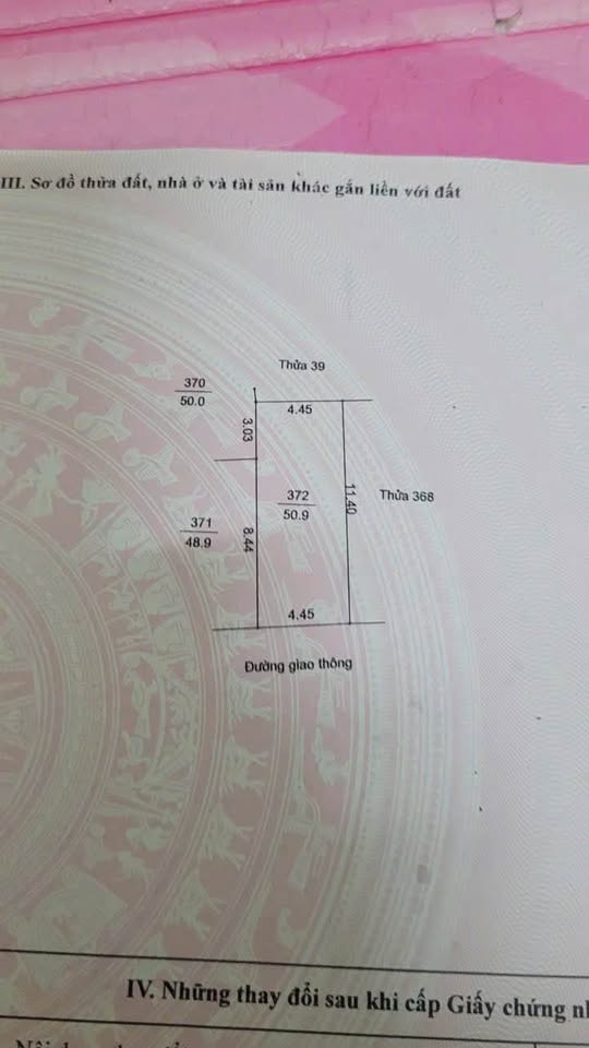 Bán đất 50,9m2, mặt tiền 4,45m tại ngõ phố Ngô Quyền, Hải Dương