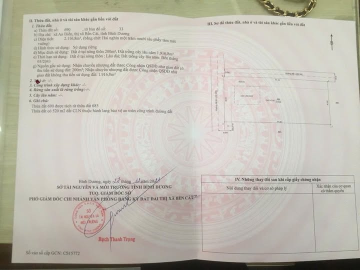 Cơ hội đầu tư hấp dẫn tại Bình Dương với lô đất góc 2 mặt tiền đường Kho Lúa An Điền