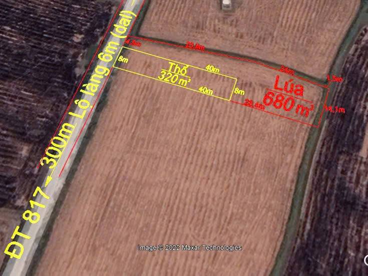 Cơ hội sở hữu ngay mảnh đất rộng lớn 1000m2 tại Mỹ Thạnh, Thành phố Tân An