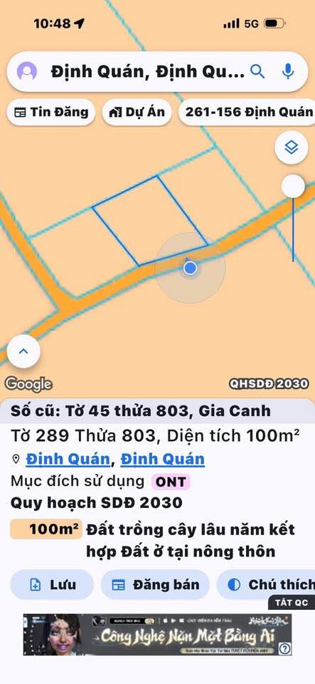 Đất 100m2 full thổ cư, giá chỉ 250 triệu, chủ cần bán gấp