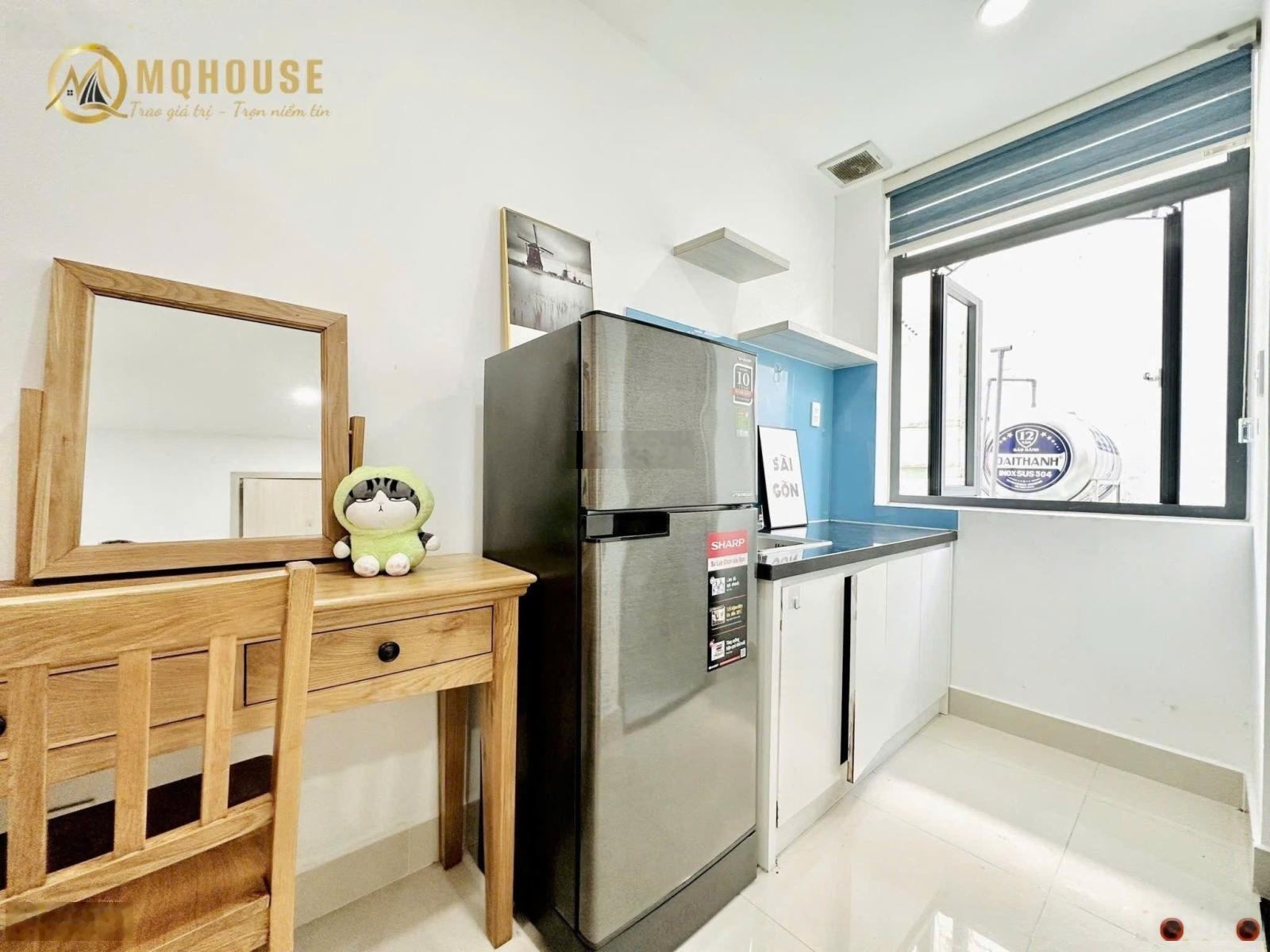 Cho thuê phòng studio khuất bếp - dưới 6tr - full nội thất - gần cv Gia Định - Thích Quảng Đức