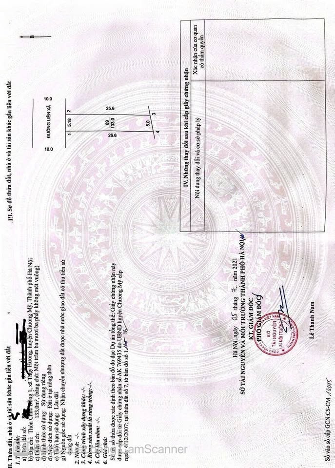 Bán gấp đất 133m² tại Thụy Hương, Chương Mỹ, Hà Nội