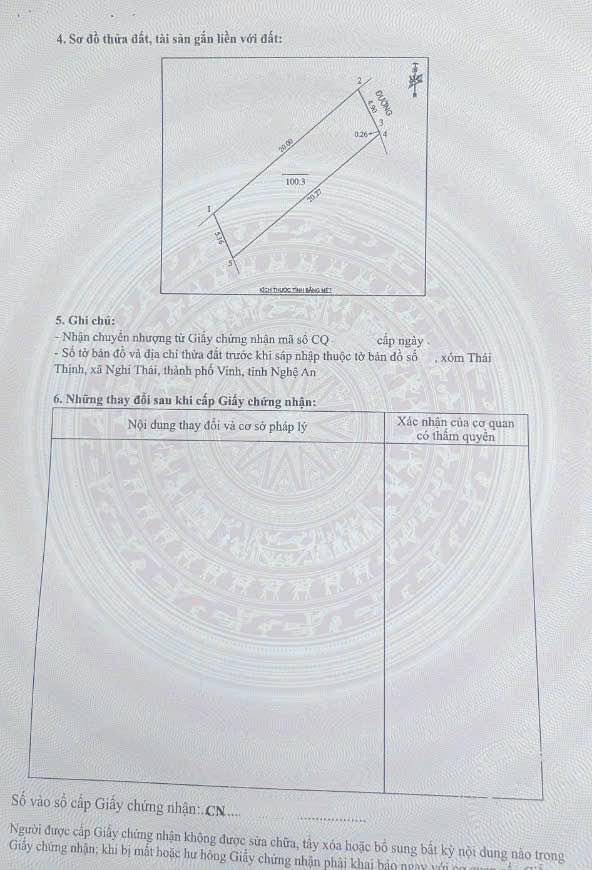 Chào mừng quý vị đến với lô đất 'vàng' tại khối Thái Thịnh, phường Vinh Lộc
