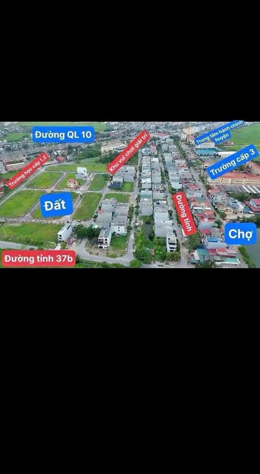 Bán đất tái định Hoà Bình, Vũ Thư, Thái Bình vị trí trung tâm, tiện ích đầy đủ