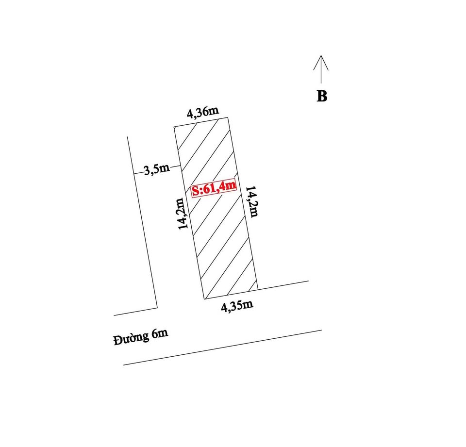 Đất góc xịn sò, đường thông 6m, kinh doanh gì cũng "ngon"