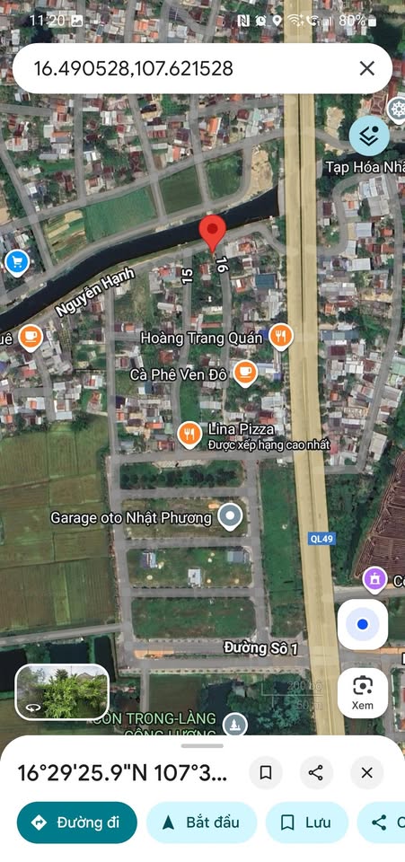 Bán đất mặt tiền sông Như Ý, Thừa Thiên Huế, view sông đẹp, giá tốt