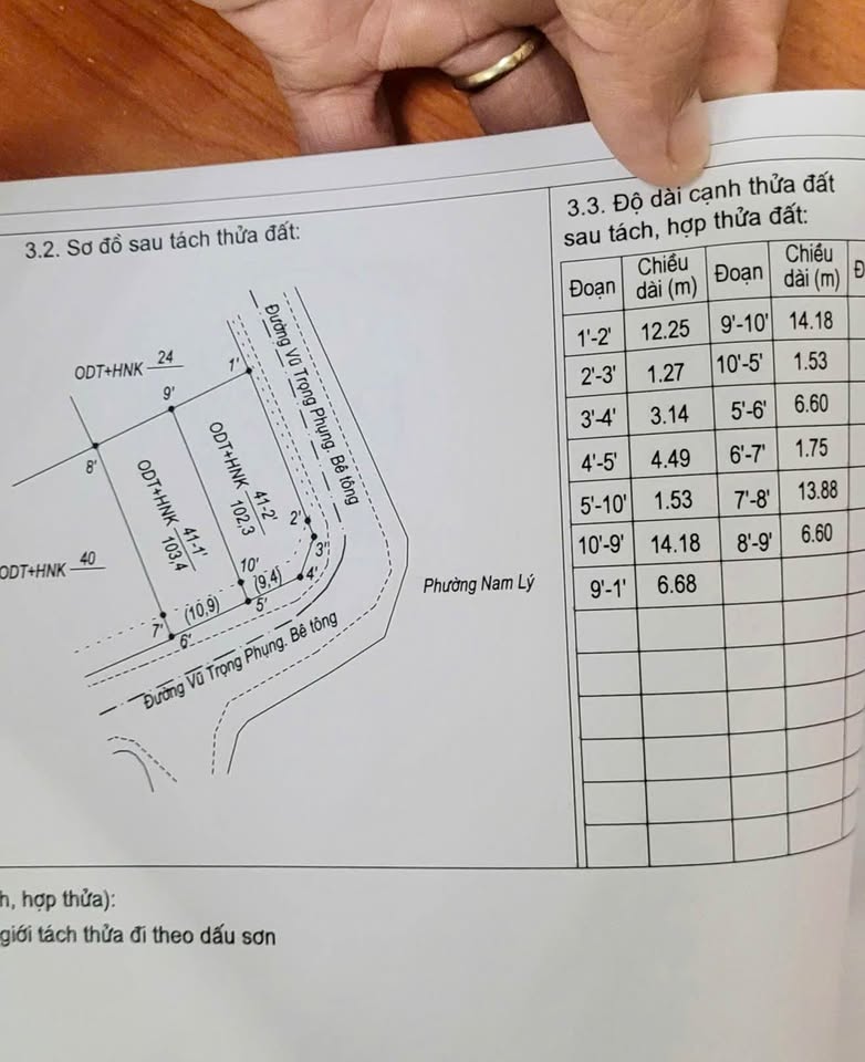 Mảnh đất mơ ước đang chờ chủ nhân mới tại mặt tiền đường Vũ Trọng Phụng, Bắc Lý