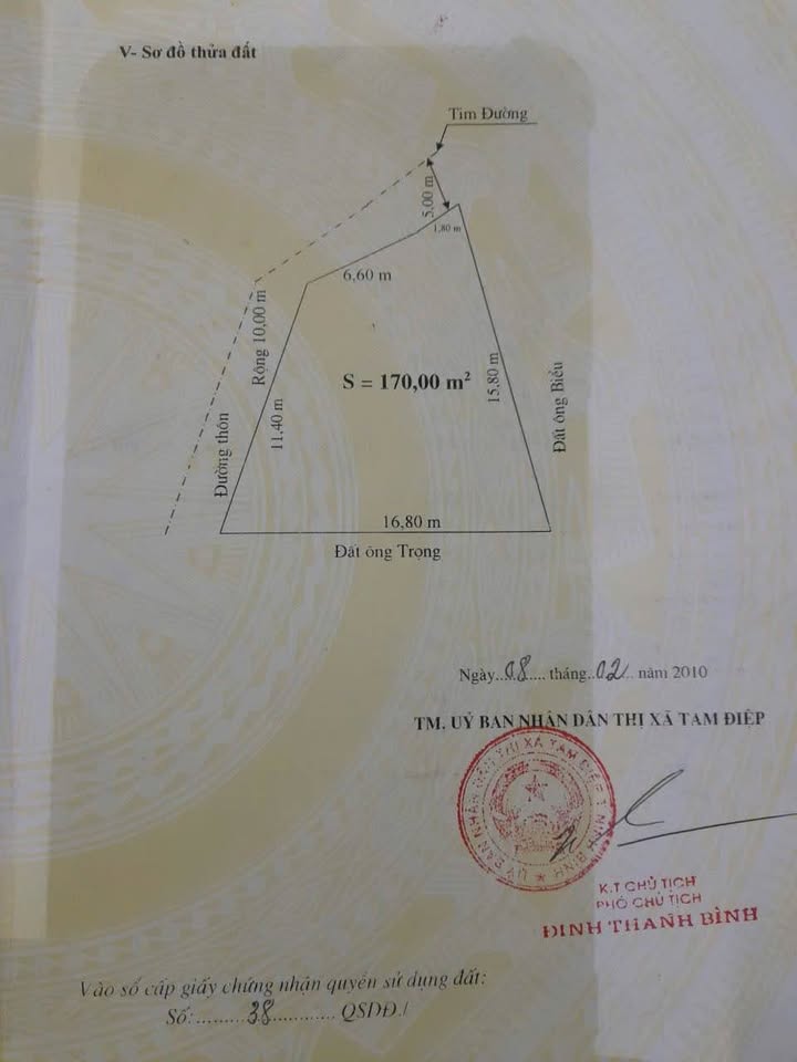 Đất vàng Tam Điệp 298m2, mặt tiền 15m, sát sân sát hạch, cơ hội đổi đời