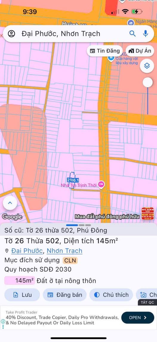 Chính chủ bán gấp đất nền Phú Đông, giá sốc chỉ 1,4 tỷ