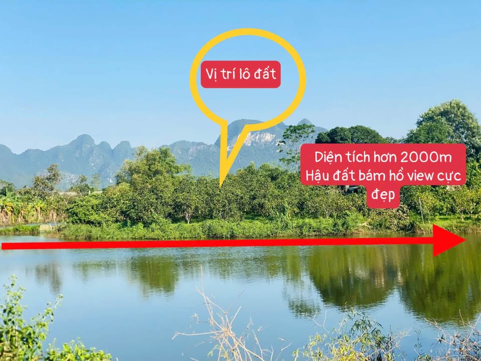 Bán đất view hồ siêu đỉnh, mặt tiền 50m, Lạc Thủy - Hòa Bình