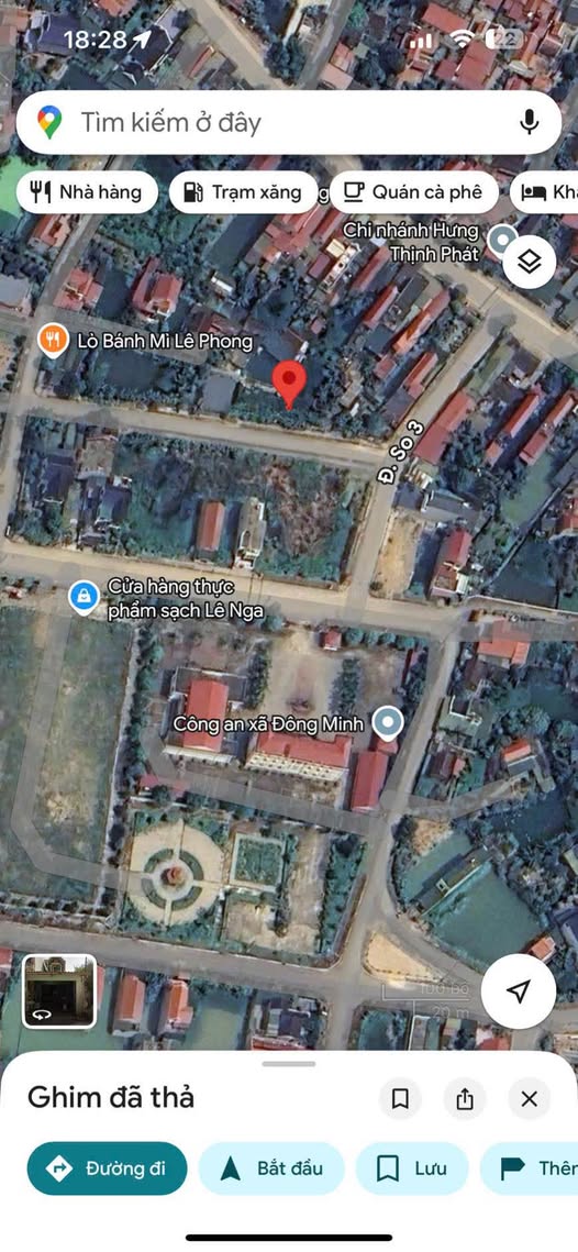 Đất Đông Minh 220m2 hướng Đông Nam, giá nhỉnh 1 tỷ, gần chợ, trường, công an xây tự do