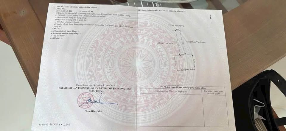 99m2 mặt đường Đại Thắng kinh doanh bạt ngàn