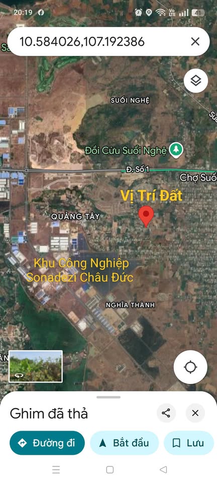 Siêu phẩm đất nền "vàng" ngay ven Đô Thị Sonadezi Châu Đức, Bà Rịa - Vũng Tàu