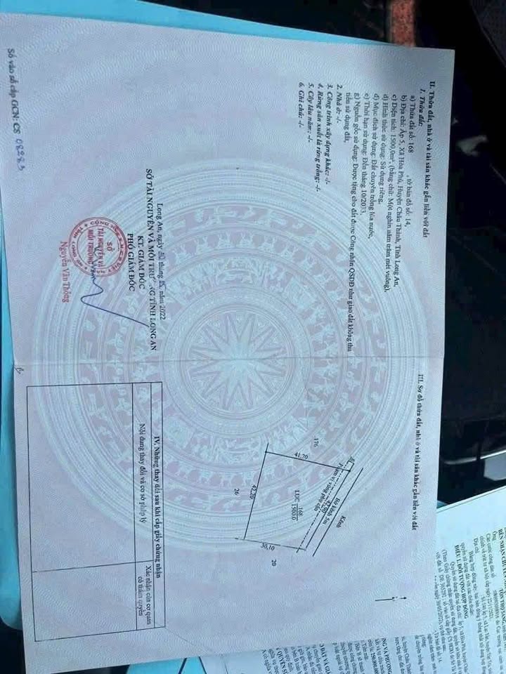 Khám phá mảnh đất 1500m2 đầy tiềm năng tại Ấp 5, Hòa Phú, Châu Thành