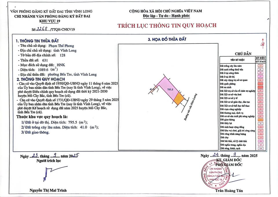 Bến Tre: đất vàng mặt tiền quốc lộ 60, ngang 8,5m nở hậu 17m, giá 9 tỷ