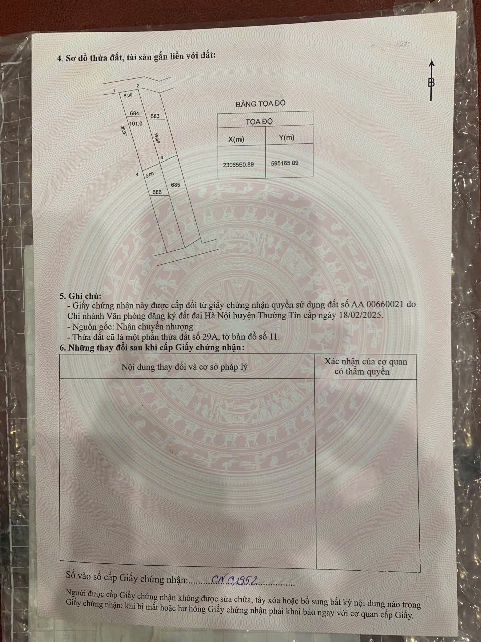 Bán đất 101m² mặt tiền 5m, đường ô tô vào, gần dự án lớn tại Thanh Trì, Hà Nội