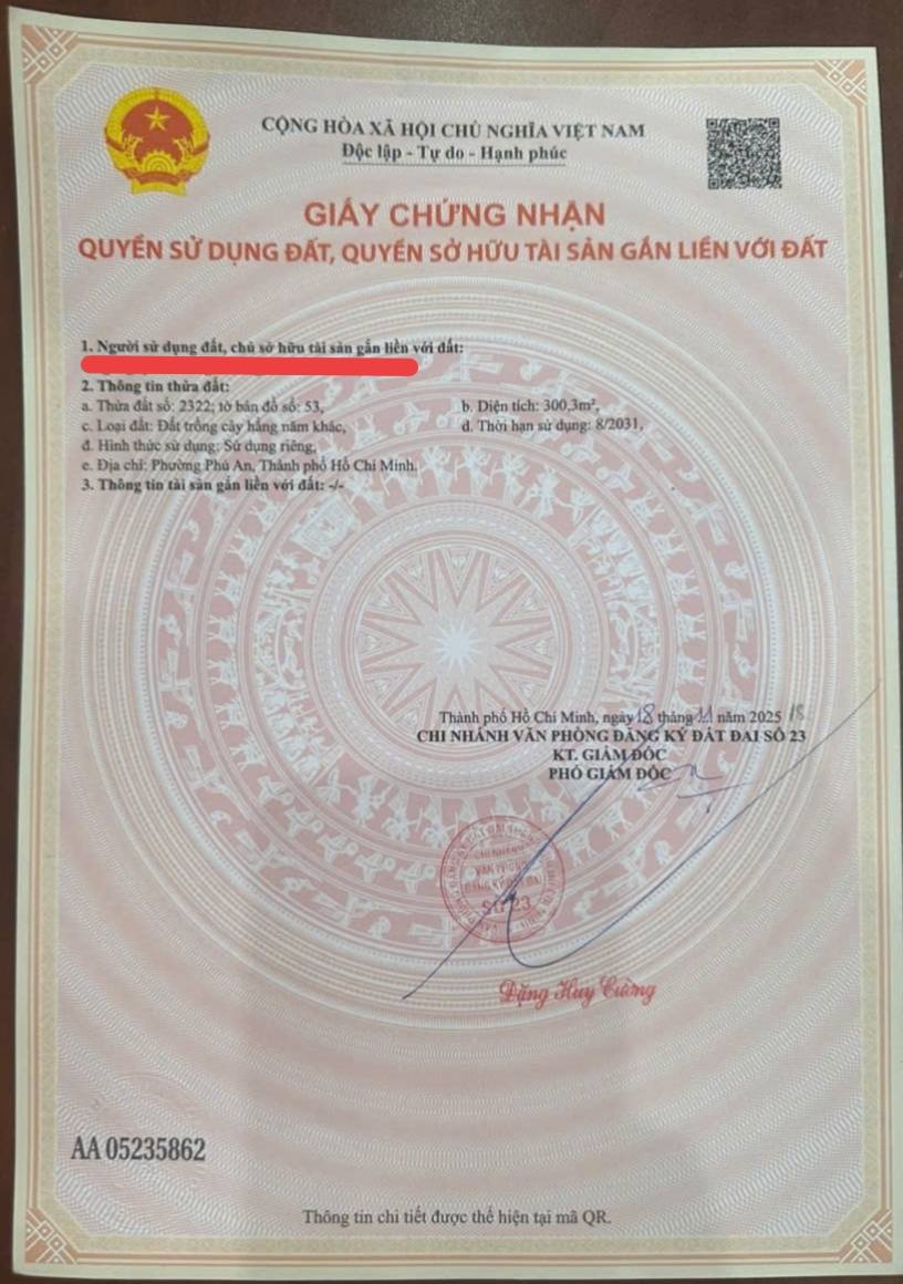 Đất Thủ Dầu Một siêu phẩm, giá hời, đầu tư sinh lời